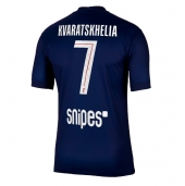 Billige Paris Saint-Germain Khvicha Kvaratskhelia #7 Hjemmebanetrøje 2025-26 Kort ærmer