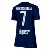 Billige Paris Saint-Germain Khvicha Kvaratskhelia #7 Hjemmebanetrøje Dame 2025-26 Kort ærmer