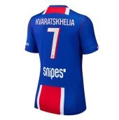Billige Paris Saint-Germain Khvicha Kvaratskhelia #7 Hjemmebanetrøje Dame 2026-27 Kort ærmer