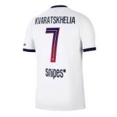 Billige Paris Saint-Germain Khvicha Kvaratskhelia #7 Udebanetrøje 2026-27 Kort ærmer