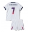 Billige Paris Saint-Germain Khvicha Kvaratskhelia #7 Udebanetrøje Børn 2026-27 Kort ærmer (+ bukser)