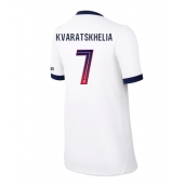 Billige Paris Saint-Germain Khvicha Kvaratskhelia #7 Udebanetrøje Dame 2026-27 Kort ærmer