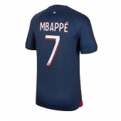 Billige Paris Saint-Germain Kylian Mbappe #7 Hjemmebanetrøje 2023-24 Kort ærmer