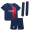 Billige Paris Saint-Germain Kylian Mbappe #7 Hjemmebanetrøje Børn 2023-24 Kort ærmer (+ bukser)