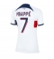 Billige Paris Saint-Germain Kylian Mbappe #7 Udebanetrøje Dame 2023-24 Kort ærmer