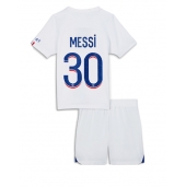 Billige Paris Saint-Germain Lionel Messi #30 Tredje trøje Børn 2022-23 Kort ærmer (+ bukser)