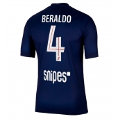 Billige Paris Saint-Germain Lucas Beraldo #4 Hjemmebanetrøje 2025-26 Kort ærmer