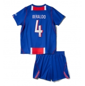 Billige Paris Saint-Germain Lucas Beraldo #4 Hjemmebanetrøje Børn 2026-27 Kort ærmer (+ bukser)