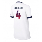 Billige Paris Saint-Germain Lucas Beraldo #4 Udebanetrøje Dame 2026-27 Kort ærmer