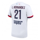 Billige Paris Saint-Germain Lucas Hernandez #21 Udebanetrøje 2025-26 Kort ærmer