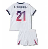 Billige Paris Saint-Germain Lucas Hernandez #21 Udebanetrøje Børn 2026-27 Kort ærmer (+ bukser)