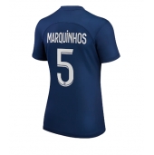 Billige Paris Saint-Germain Marquinhos #5 Hjemmebanetrøje Dame 2022-23 Kort ærmer