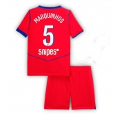 Billige Paris Saint-Germain Marquinhos #5 Tredje trøje Børn 2025-26 Kort ærmer (+ bukser)
