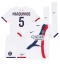 Billige Paris Saint-Germain Marquinhos #5 Udebanetrøje Børn 2025-26 Kort ærmer (+ bukser)