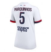 Billige Paris Saint-Germain Marquinhos #5 Udebanetrøje Dame 2025-26 Kort ærmer