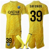 Billige Paris Saint-Germain Matvei Safonov #39 Målmand Tredje trøje Børn 2024-25 Kort ærmer (+ bukser)