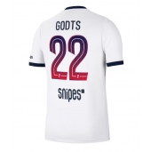 Billige Paris Saint-Germain Mika Godts #22 Udebanetrøje 2026-27 Kort ærmer