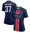 Billige Paris Saint-Germain Milan Skriniar #37 Hjemmebanetrøje Dame 2024-25 Kort ærmer