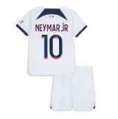 Billige Paris Saint-Germain Neymar Jr #10 Udebanetrøje Børn 2023-24 Kort ærmer (+ bukser)