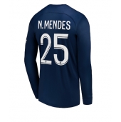 Billige Paris Saint-Germain Nuno Mendes #25 Hjemmebanetrøje 2022-23 Lange ærmer