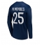 Billige Paris Saint-Germain Nuno Mendes #25 Hjemmebanetrøje 2022-23 Lange ærmer