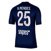 Billige Paris Saint-Germain Nuno Mendes #25 Hjemmebanetrøje 2025-26 Kort ærmer