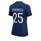 Billige Paris Saint-Germain Nuno Mendes #25 Hjemmebanetrøje Dame 2022-23 Kort ærmer