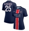 Billige Paris Saint-Germain Nuno Mendes #25 Hjemmebanetrøje Dame 2024-25 Kort ærmer