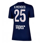 Billige Paris Saint-Germain Nuno Mendes #25 Hjemmebanetrøje Dame 2025-26 Kort ærmer