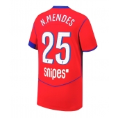 Billige Paris Saint-Germain Nuno Mendes #25 Tredje trøje 2025-26 Kort ærmer