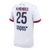 Billige Paris Saint-Germain Nuno Mendes #25 Udebanetrøje 2025-26 Kort ærmer