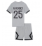 Billige Paris Saint-Germain Nuno Mendes #25 Udebanetrøje Børn 2022-23 Kort ærmer (+ bukser)