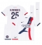 Billige Paris Saint-Germain Nuno Mendes #25 Udebanetrøje Børn 2024-25 Kort ærmer (+ bukser)