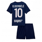 Billige Paris Saint-Germain Ousmane Dembele #10 Hjemmebanetrøje Børn 2025-26 Kort ærmer (+ bukser)