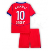 Billige Paris Saint-Germain Ousmane Dembele #10 Tredje trøje Børn 2025-26 Kort ærmer (+ bukser)