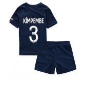 Billige Paris Saint-Germain Presnel Kimpembe #3 Hjemmebanetrøje Børn 2022-23 Kort ærmer (+ bukser)