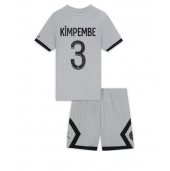 Billige Paris Saint-Germain Presnel Kimpembe #3 Udebanetrøje Børn 2022-23 Kort ærmer (+ bukser)