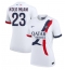 Billige Paris Saint-Germain Randal Kolo Muani #23 Udebanetrøje Dame 2024-25 Kort ærmer
