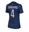 Billige Paris Saint-Germain Sergio Ramos #4 Hjemmebanetrøje Dame 2023-24 Kort ærmer