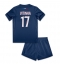 Billige Paris Saint-Germain Vitinha #17 Hjemmebanetrøje Børn 2024-25 Kort ærmer (+ bukser)