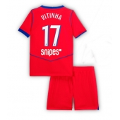 Billige Paris Saint-Germain Vitinha #17 Tredje trøje Børn 2025-26 Kort ærmer (+ bukser)