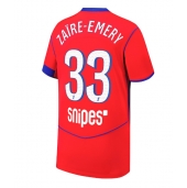 Billige Paris Saint-Germain Warren Zaire-Emery #33 Tredje trøje 2025-26 Kort ærmer