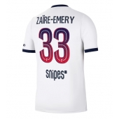 Billige Paris Saint-Germain Warren Zaire-Emery #33 Udebanetrøje 2026-27 Kort ærmer