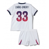 Billige Paris Saint-Germain Warren Zaire-Emery #33 Udebanetrøje Børn 2026-27 Kort ærmer (+ bukser)
