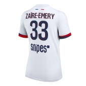 Billige Paris Saint-Germain Warren Zaire-Emery #33 Udebanetrøje Dame 2025-26 Kort ærmer