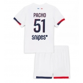 Billige Paris Saint-Germain Willian Pacho #51 Udebanetrøje Børn 2025-26 Kort ærmer (+ bukser)