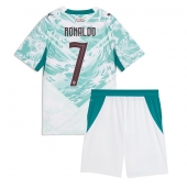 Billige Portugal Cristiano Ronaldo #7 Udebanetrøje Børn VM 2026 Kort ærmer (+ bukser)