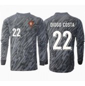 Billige Portugal Diogo Costa #22 Målmand Udebanetrøje EM 2024 Lange ærmer