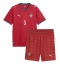 Billige Portugal Diogo Dalot #5 Hjemmebanetrøje Børn VM 2026 Kort ærmer (+ bukser)