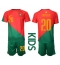 Billige Portugal Joao Cancelo #20 Hjemmebanetrøje Børn VM 2022 Kort ærmer (+ bukser)